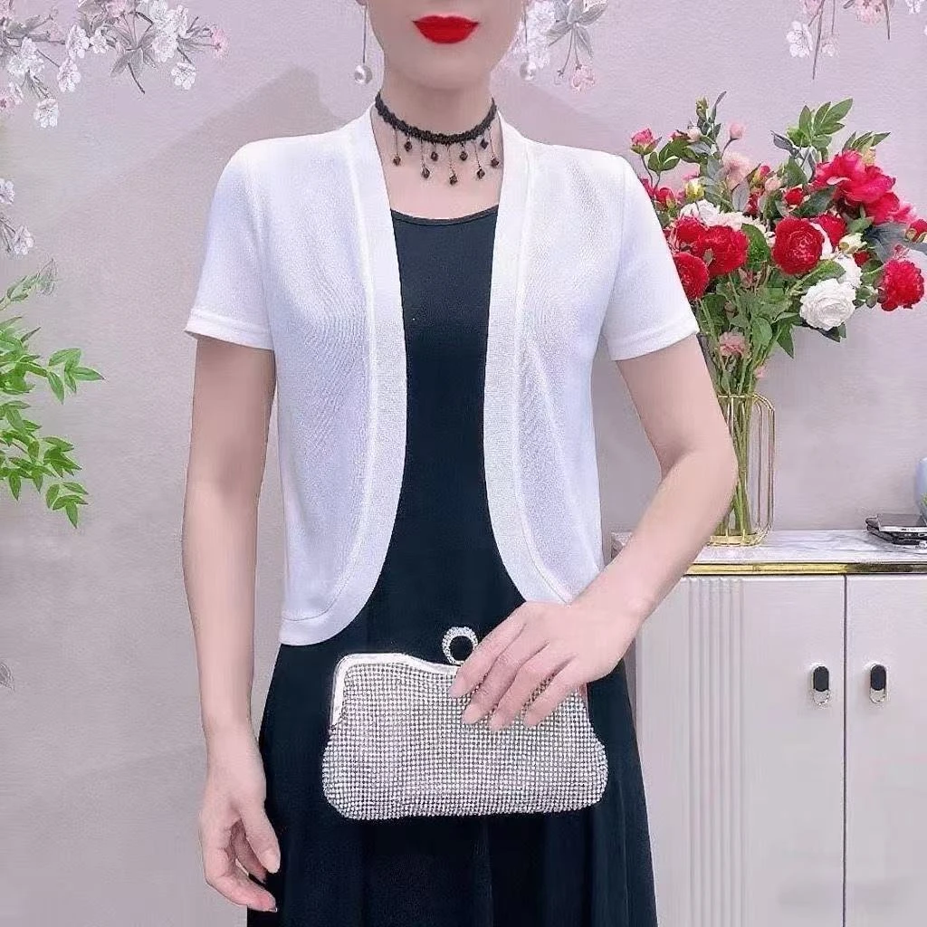 网红小披肩外套短款搭配裙子新款女士短袖防晒夏天吊带外搭开衫