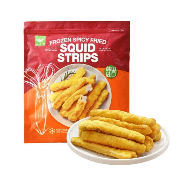 韩国 冷冻辣味炸鱿鱼条 1kg