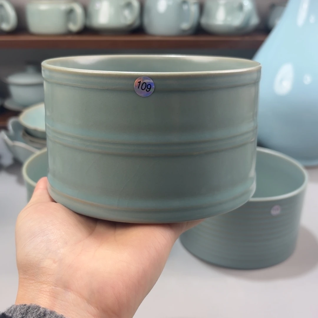 摆件瓷编号109仿古釉水洗