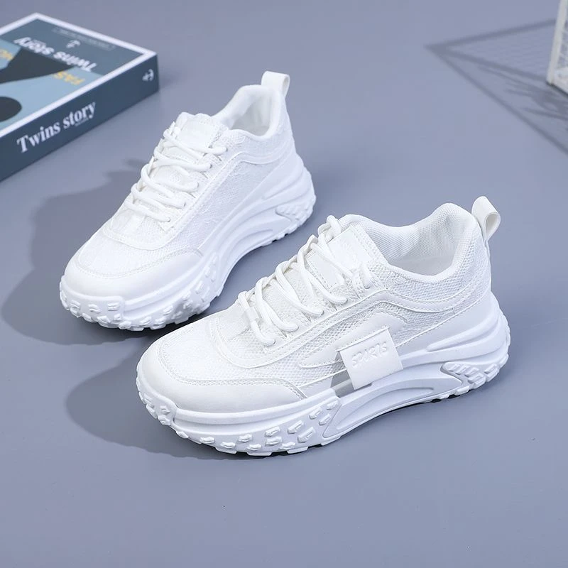 (Z903)网面老爹鞋女夏季新款小白鞋子学生轻便减震软底跑步运动鞋