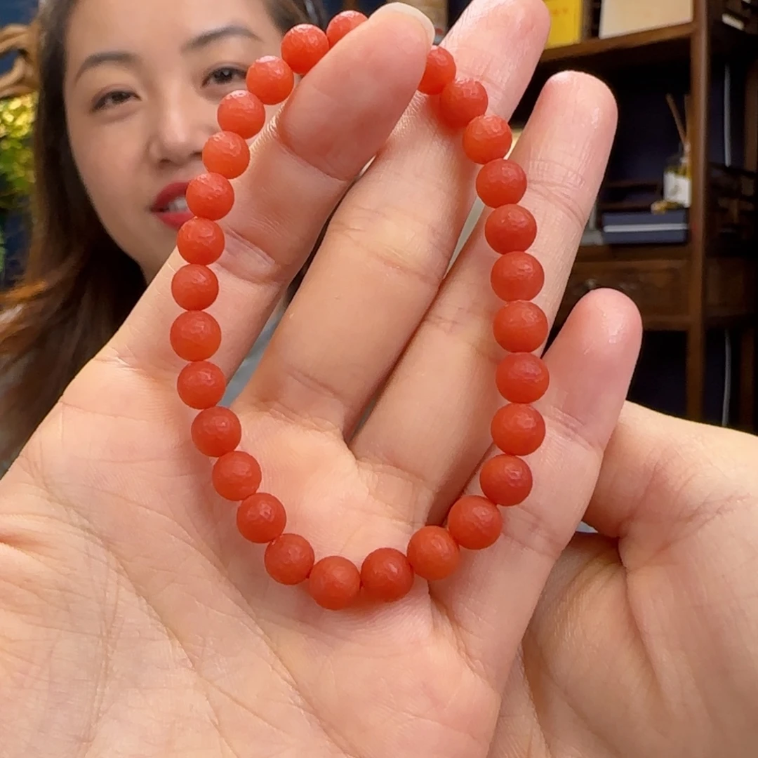 南红玛瑙未镶嵌手链6，111111111
