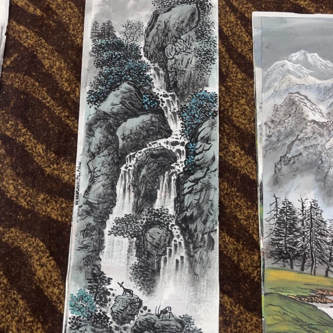 国画绘画作品多次参加