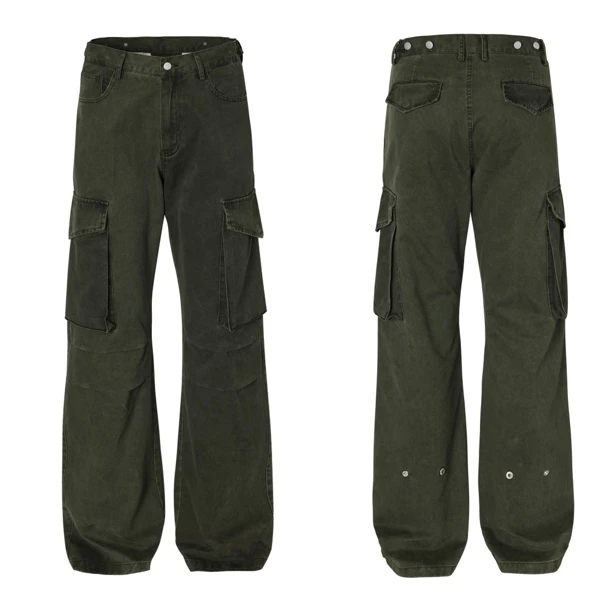 【Zmax】宽松微喇工装牛仔裤D1572