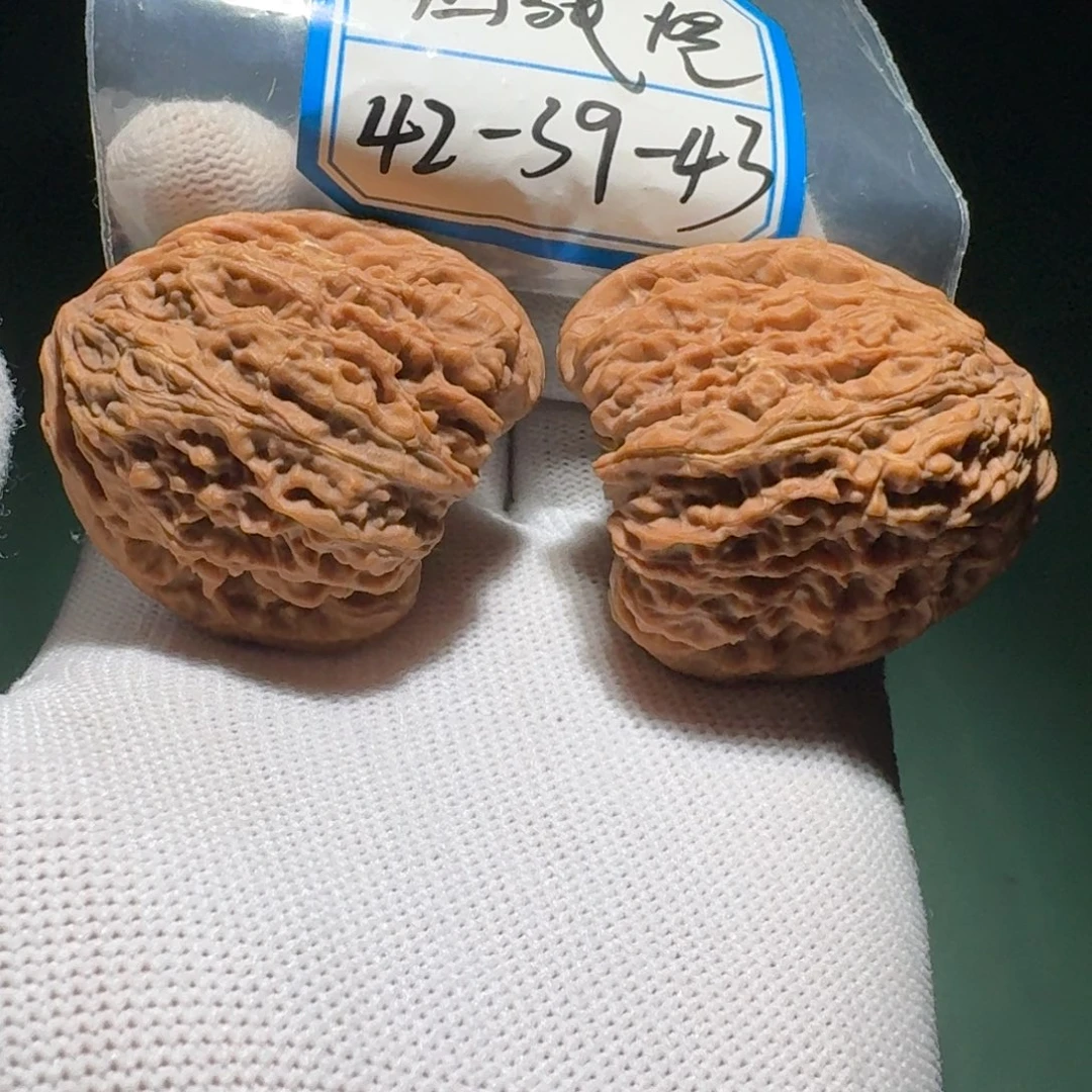 吊坠文玩核桃9号奶嘴天残拉丝凹底h