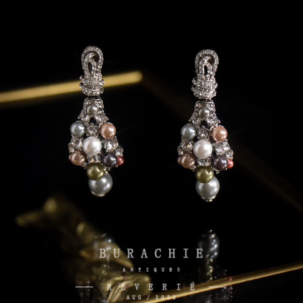 铜合金仿水晶耳饰 【9683】周年珍藏英｜经典原标克拉款CrownFrett