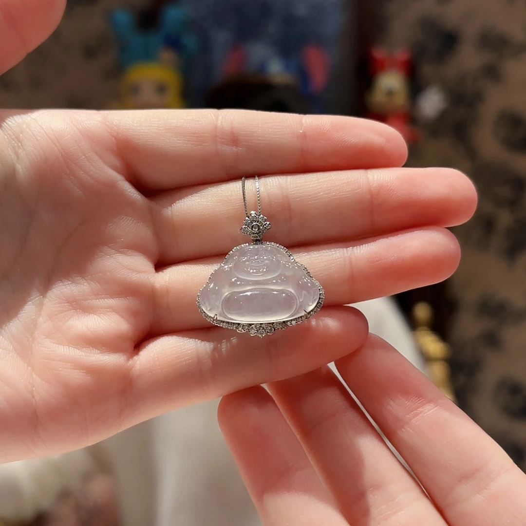 吊坠(赠链)18K金镶嵌翡翠