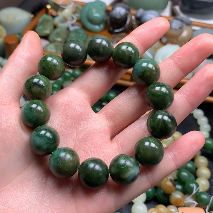 和田玉未镶嵌手链