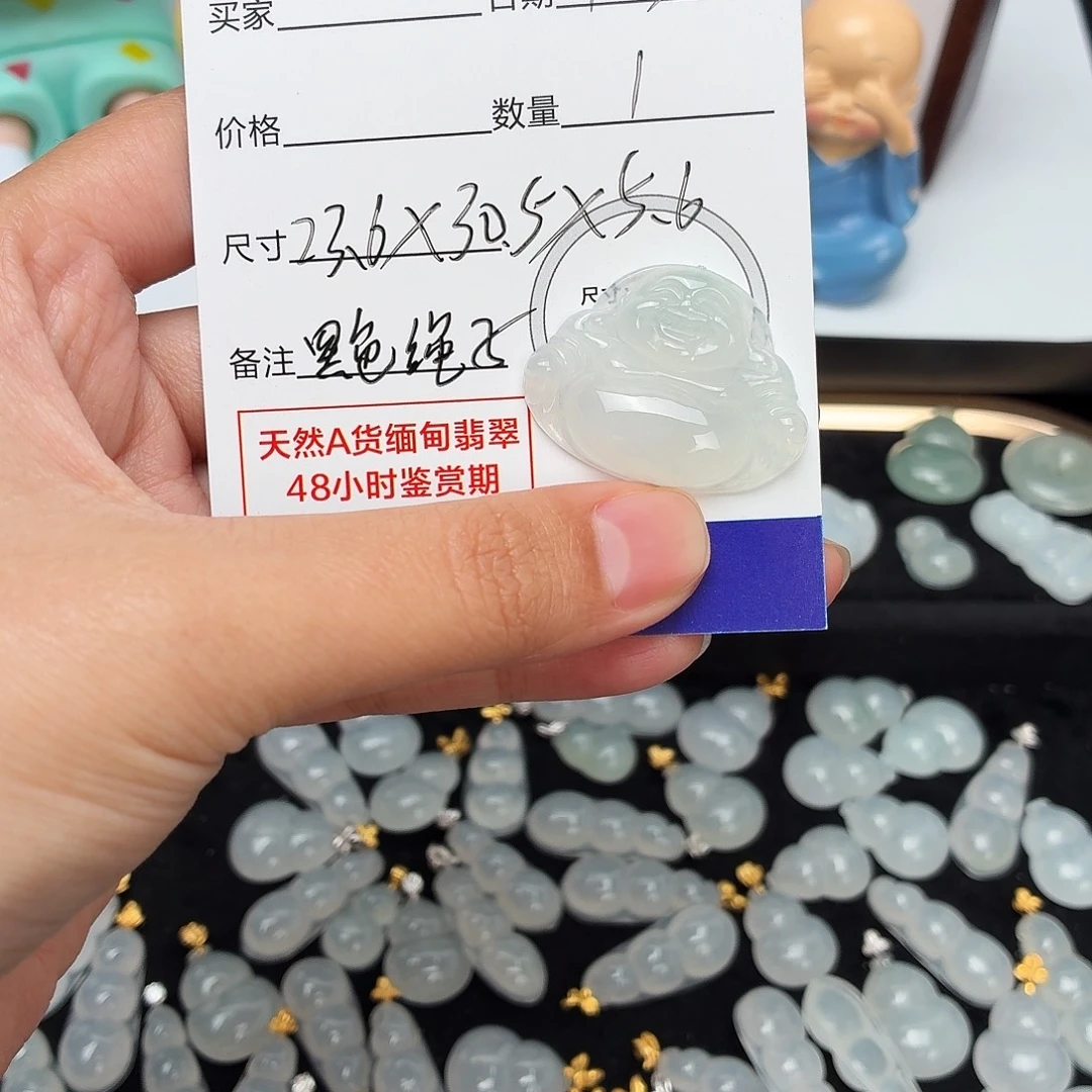 茹***鱼翡翠未镶嵌颈饰22