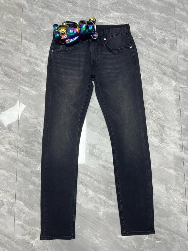 DCAK #男士春夏款709低腰修身小脚牛仔裤 黑灰