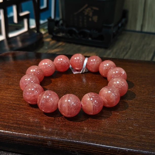 【书记甄选】天然红纹石单圈手链 多样性发一件 约15mm GXL557