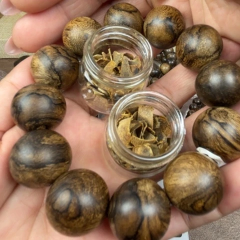 沉香碎屑沉香用****3越南芽庄白奇20mm对眼瘤疤