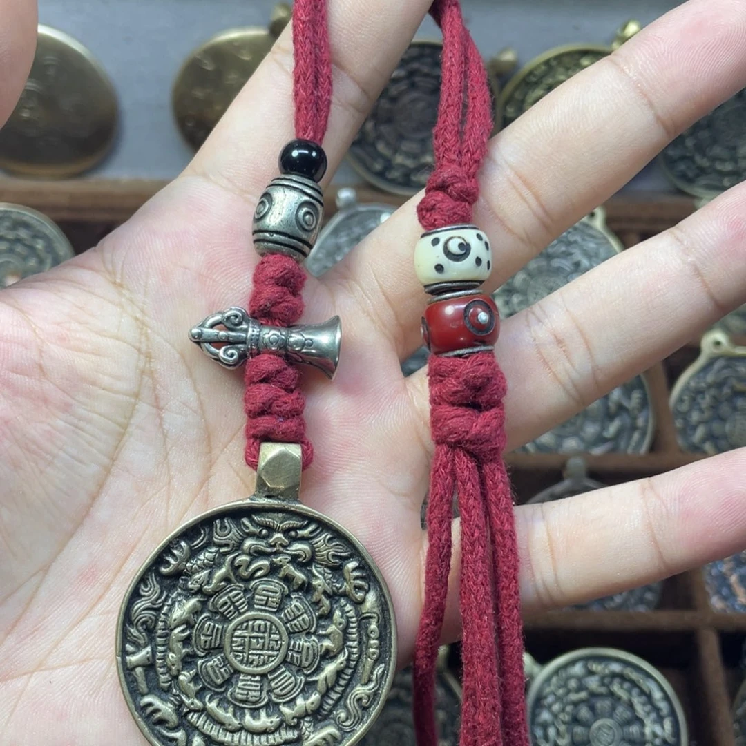 白利马麟甲熊九宫八卦牌包挂