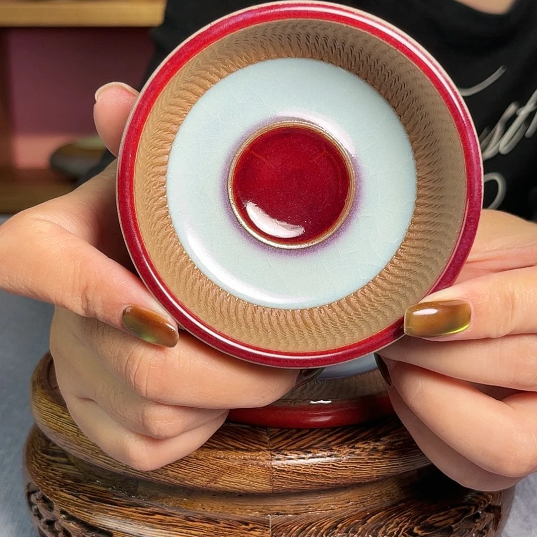 【闪购商品】钧瓷工艺精湛日月同辉杯48