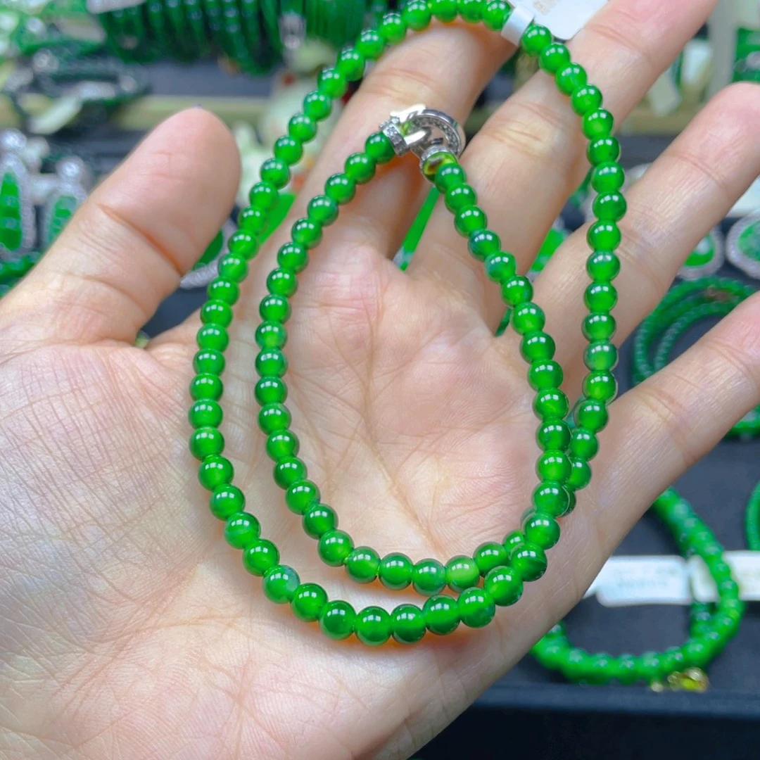 颈饰未镶嵌翡翠锁骨链5