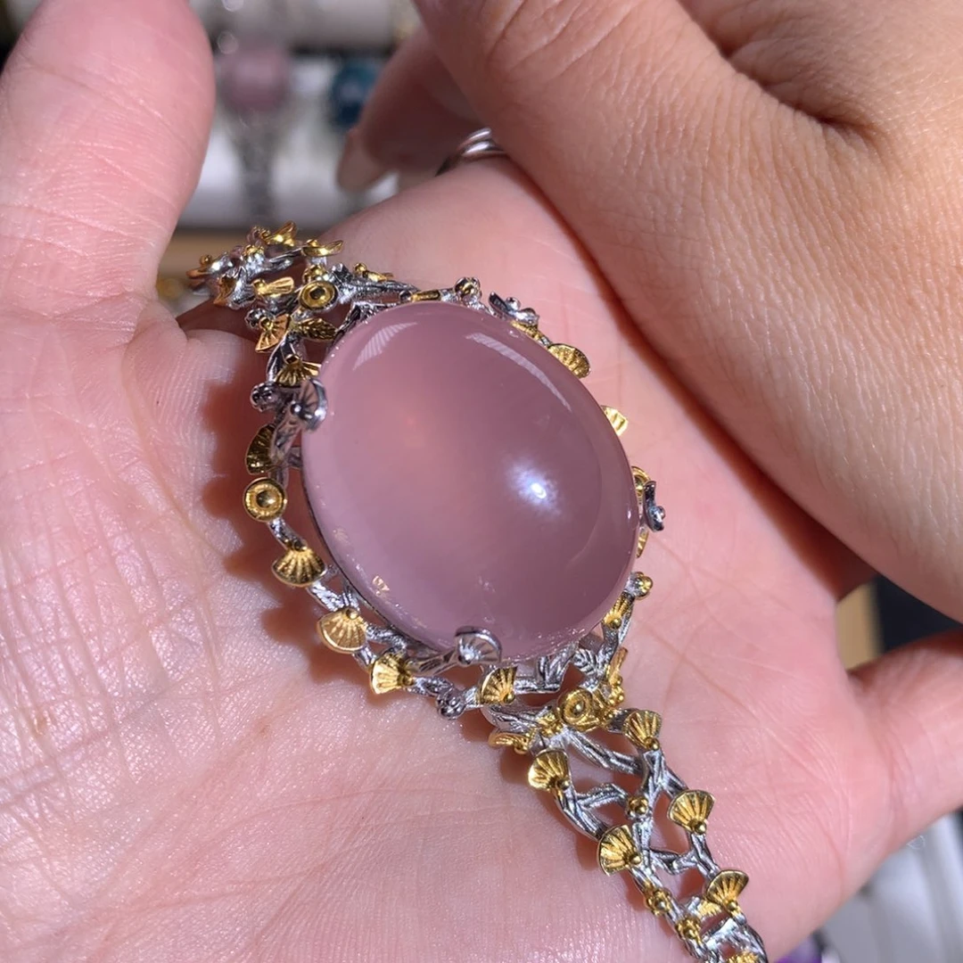 【闪购商品】水晶戒指银S925镶嵌洁****作戒指