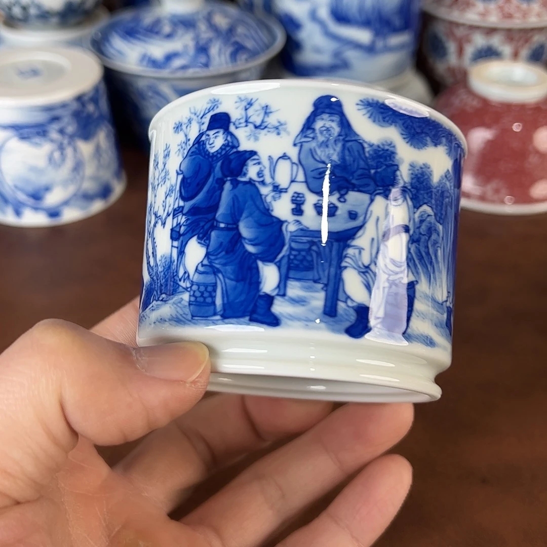 .***冰瓷片景德镇全手工手绘陶瓷