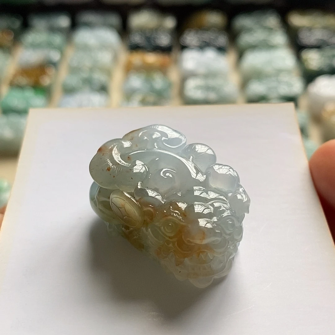 颈饰未镶嵌翡翠天然翡翠貔貅吊坠
