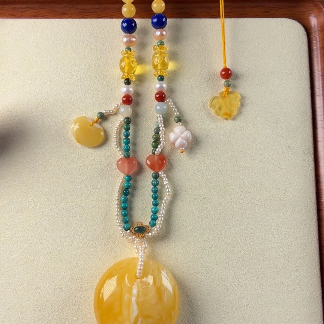 未镶嵌琥珀裸石公主扣