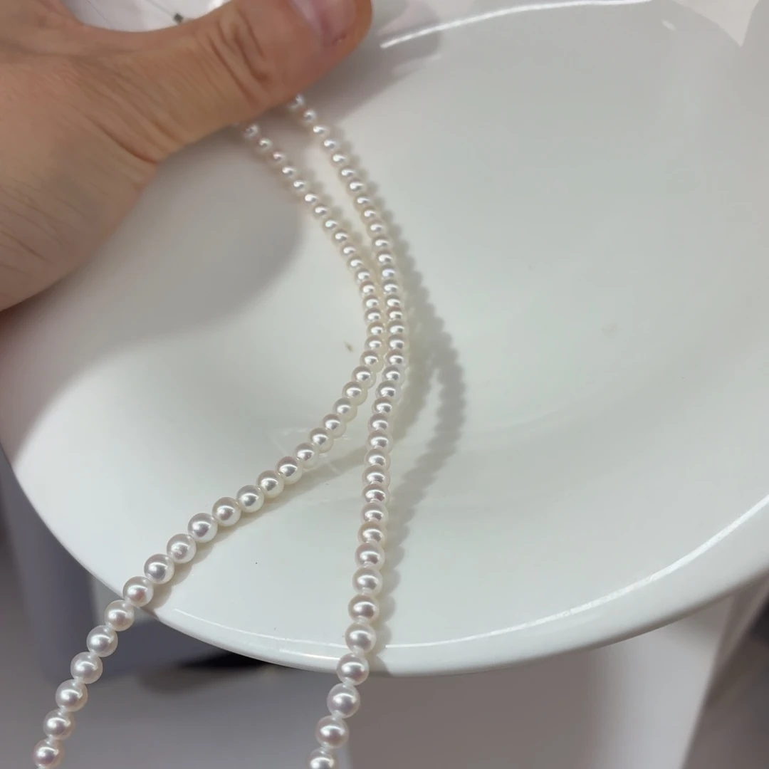 男***淡水珍珠银S925镶嵌项链