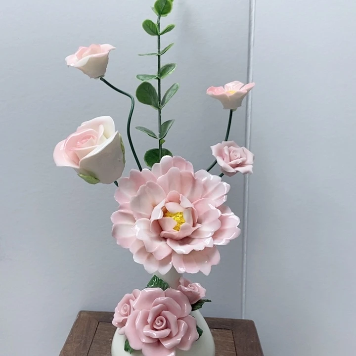 陶瓷手工制作陶瓷花