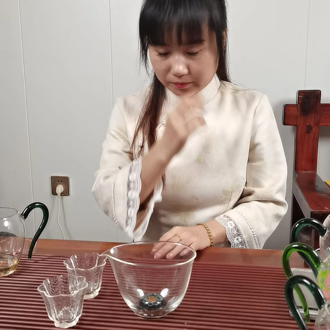 手柄款高硼硅玻璃船杯配两支小杯