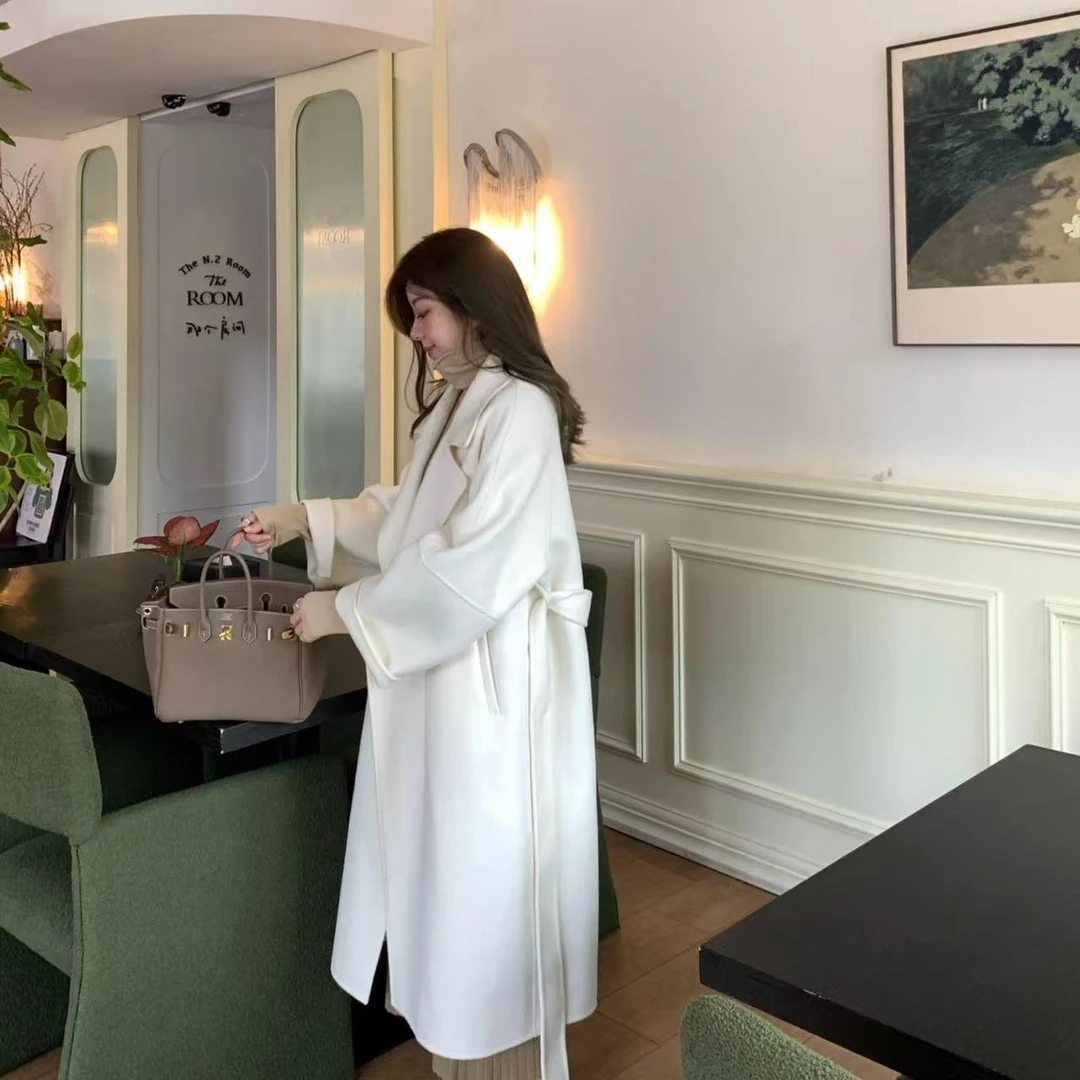 （801-1000以直播间实物为准）B韩系风毛呢外套中长款气质宽松韩版