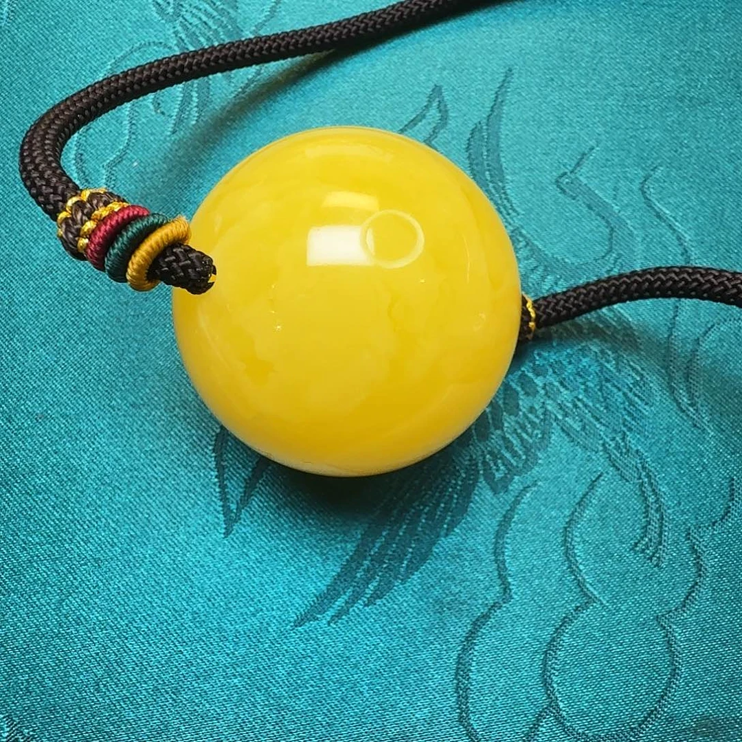 蜜蜡珠宝奇石未镶嵌小*蜜蜡单珠