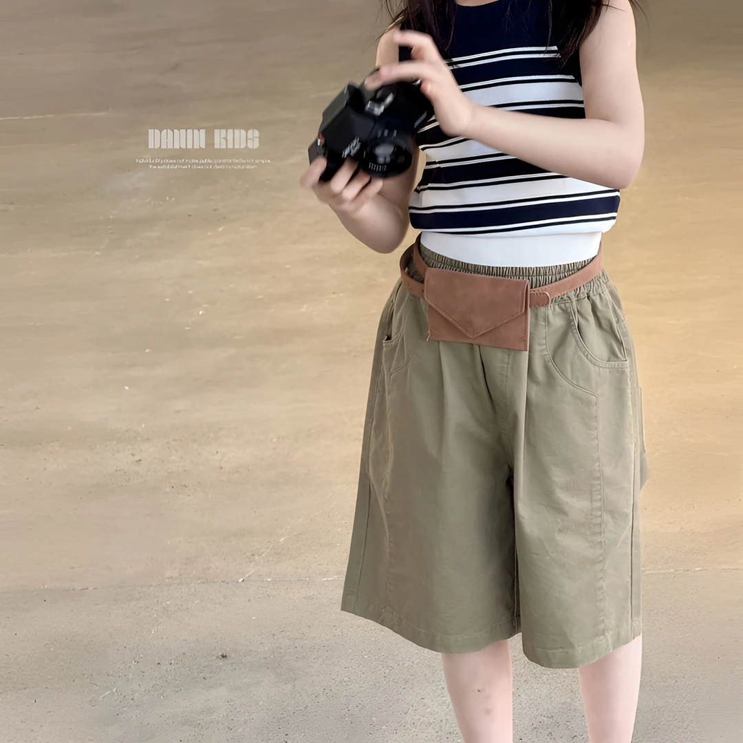 【嗒囜】长绒皮马棉~柔软透气耐穿 儿童夏装宽松直筒休闲短裤中裤