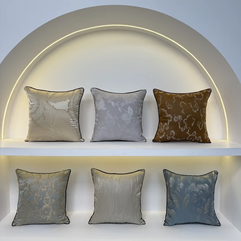 【新中式中国风】沙发抱枕 高级客厅卧室靠枕含芯 轻奢靠垫腰靠方形