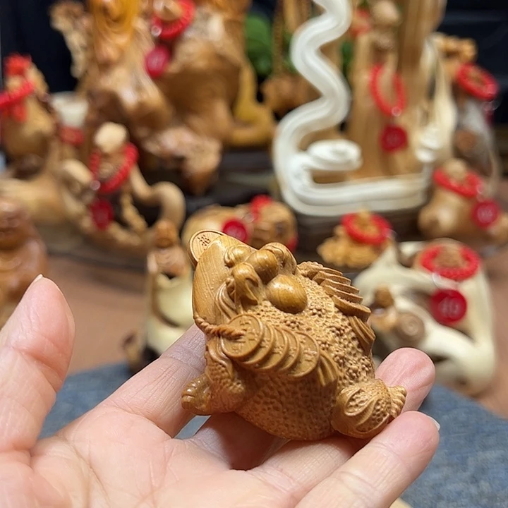 非洲檀香无事牌崖柏摆件