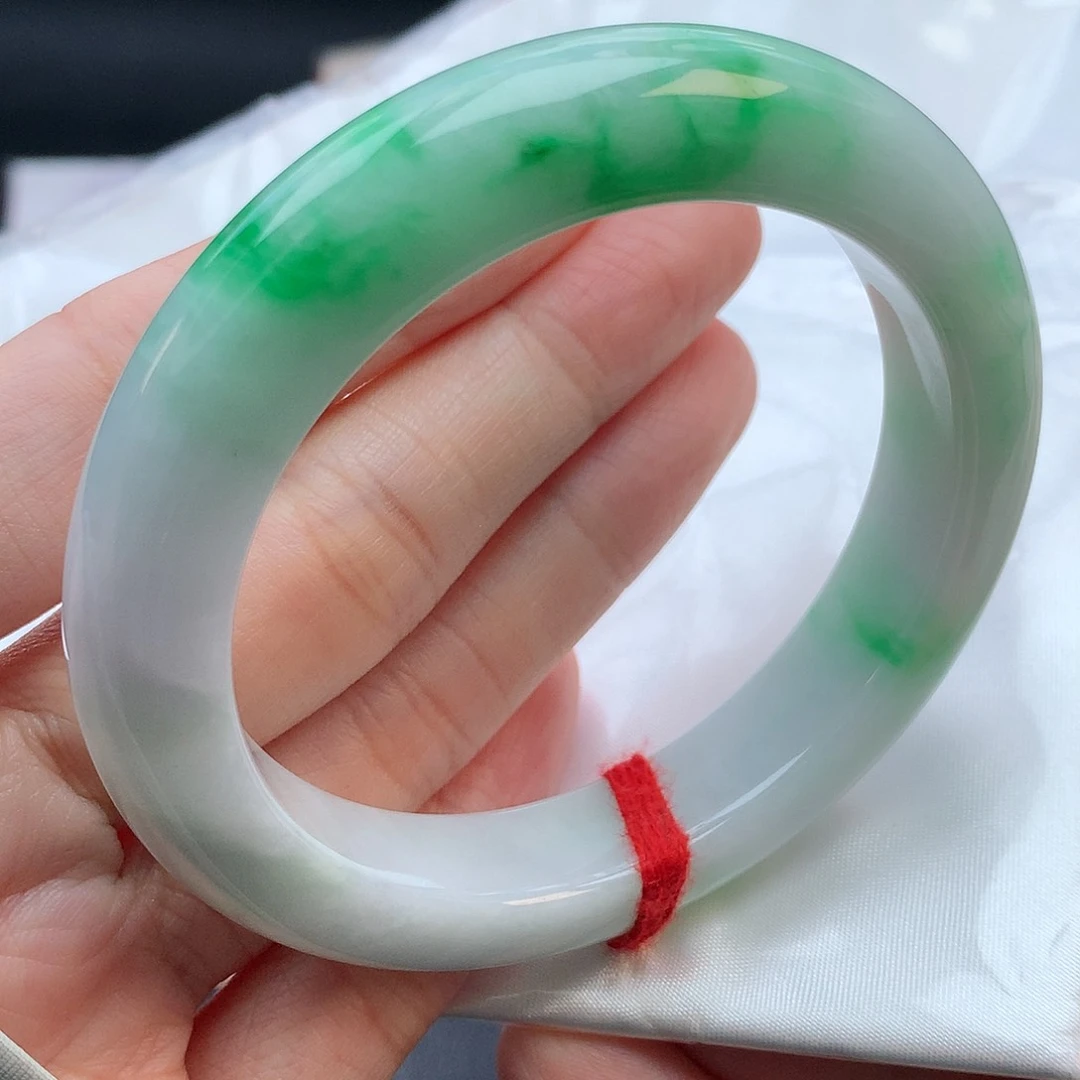 翡翠手镯未镶嵌56圈口881345