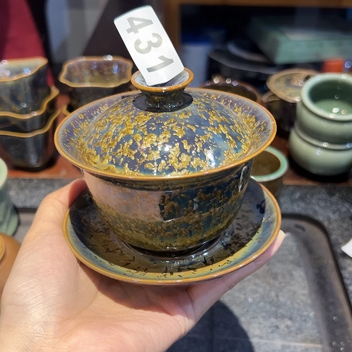 龙泉云间青瓷小米茶器