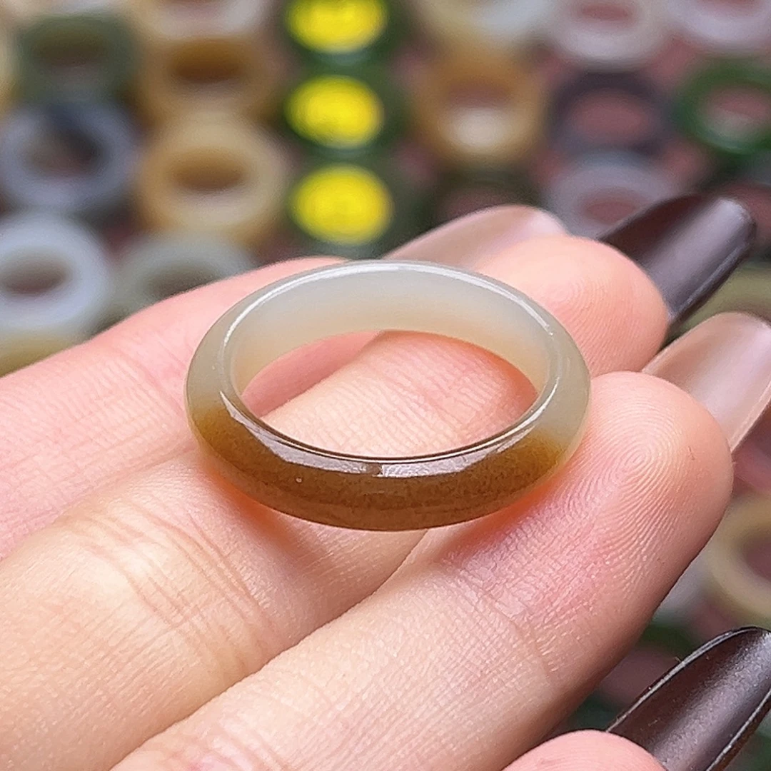 和田玉未镶嵌戒指17.9