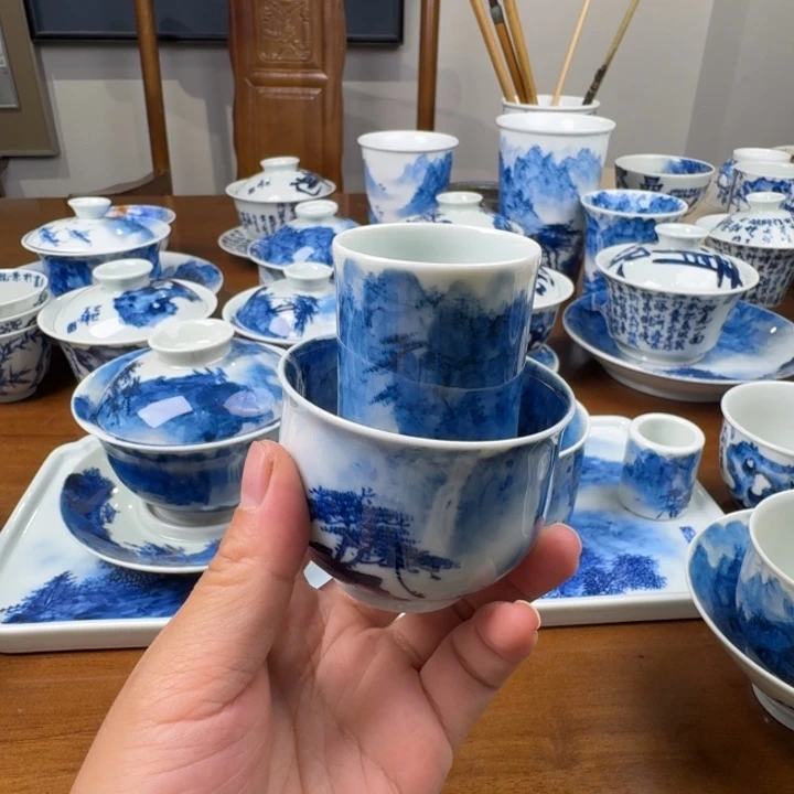 竹***庐摆件山水画是山水山水