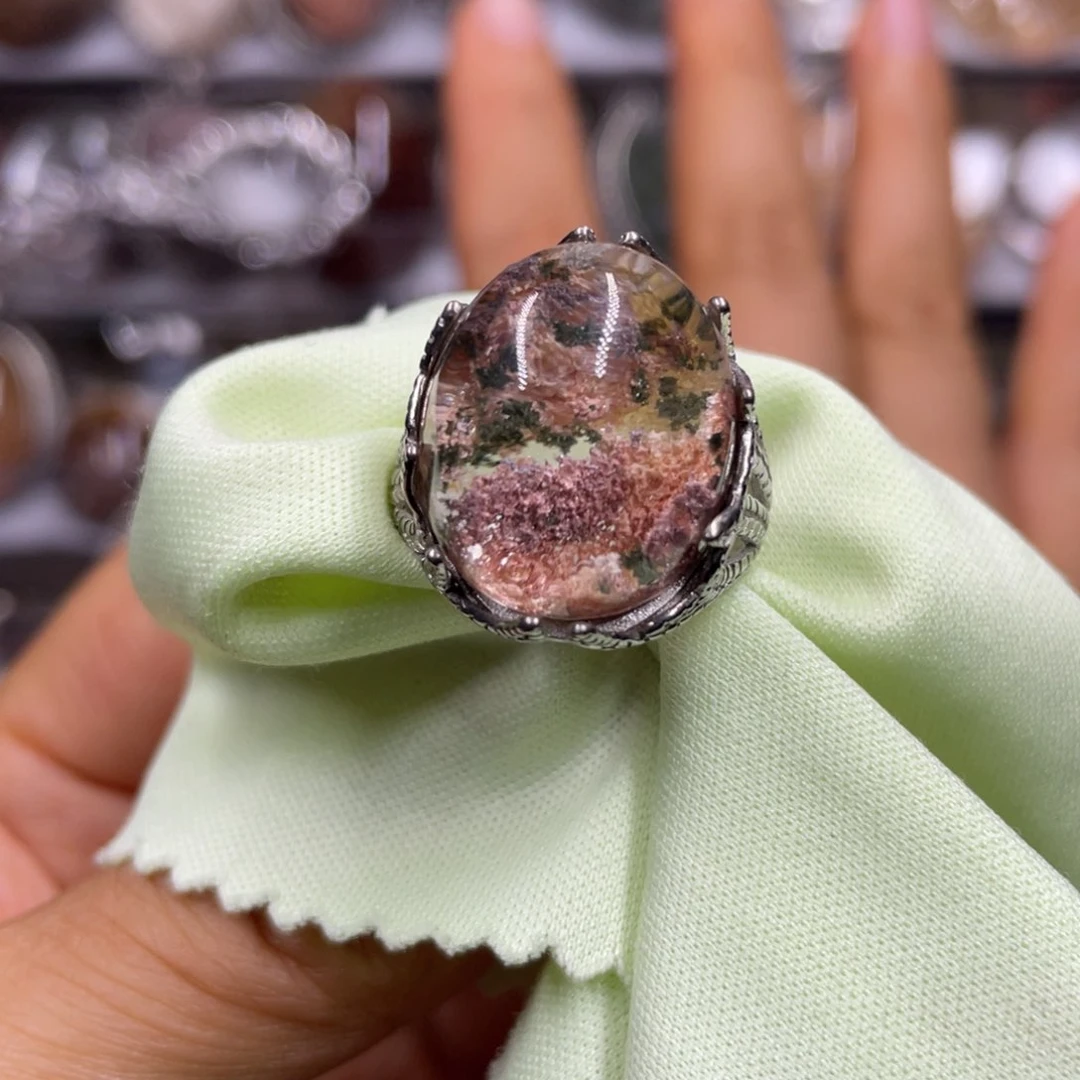 【闪购商品】水晶珠宝半成品银S925镶嵌戒指