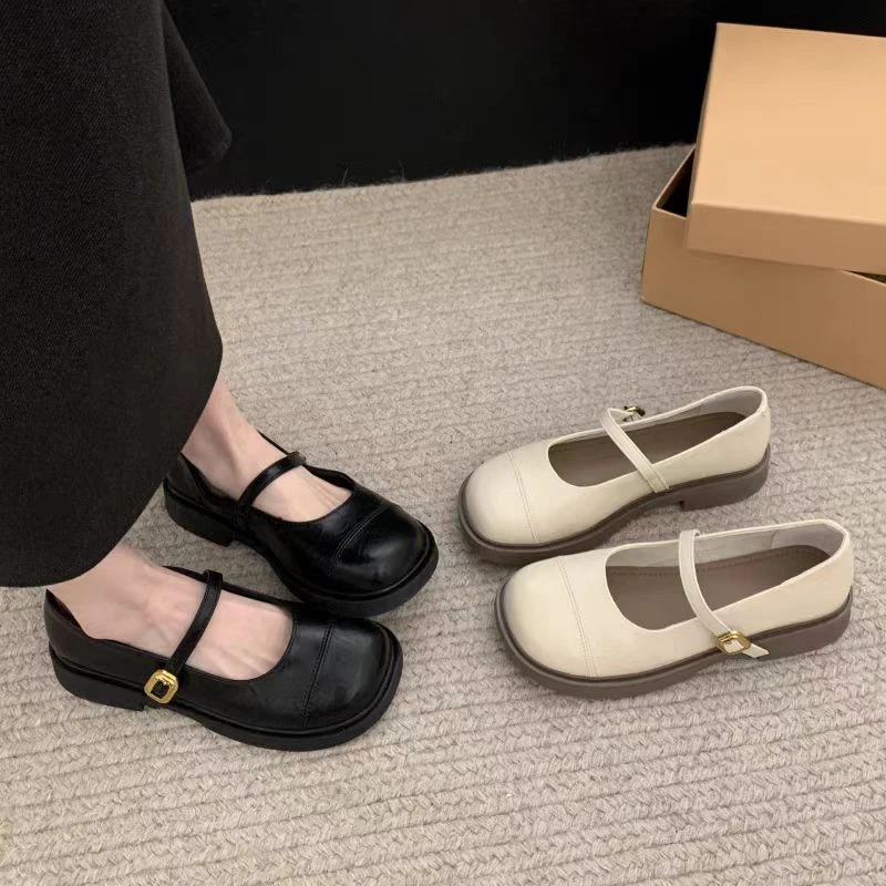 【老彭同学】舒适一字带扣玛丽珍单鞋QS6623