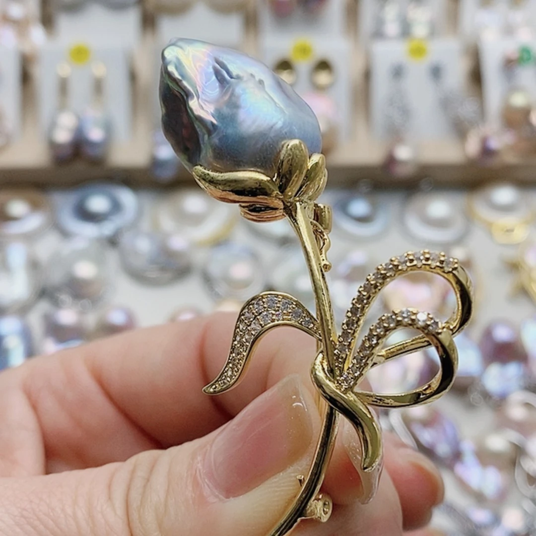 【闪购商品】淡水珍珠耳饰银S925镶嵌