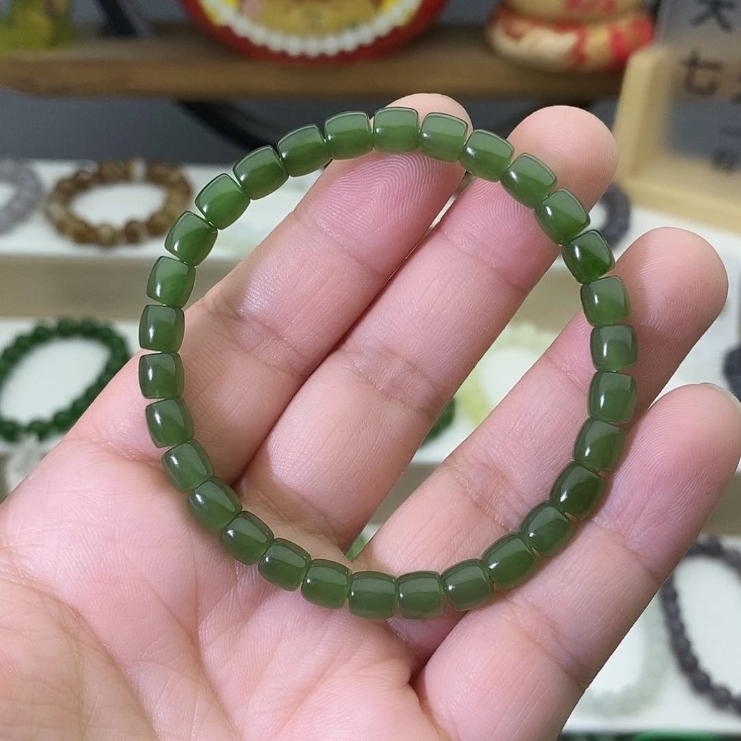 和田玉未镶嵌手链