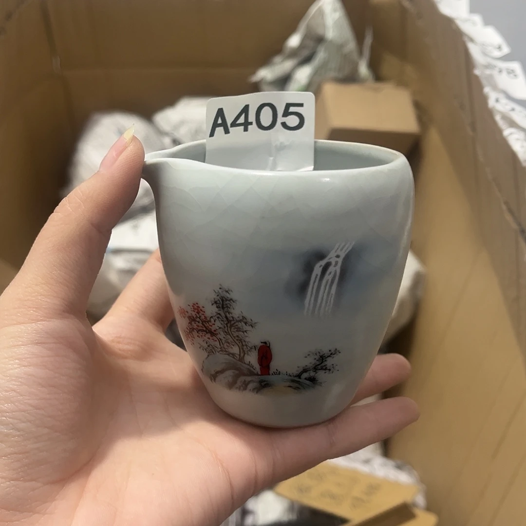 瓷片茶摆件工艺品摆件666