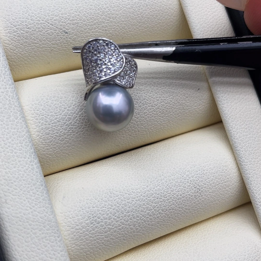 颈饰海水珍珠银S925镶嵌