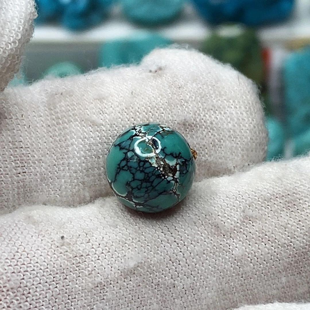 绿松石未镶嵌原矿绿松石地大质检