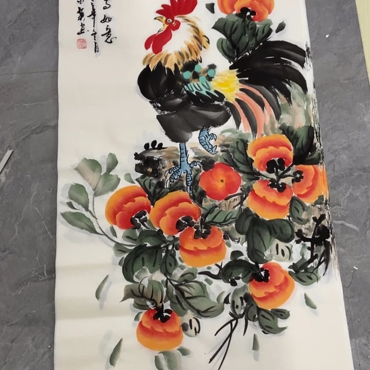 枕书斋画廊的直播间