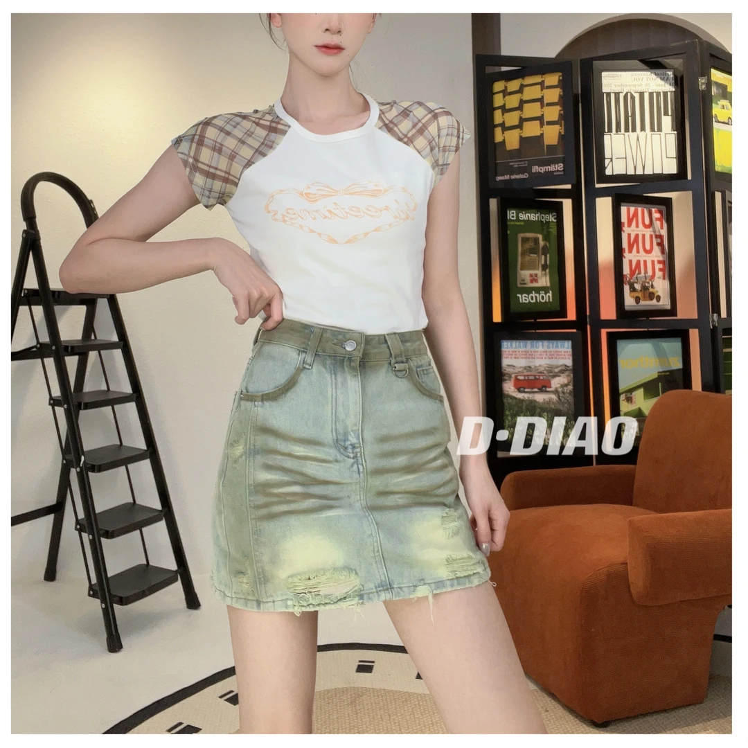 【小奈】高腰显瘦时尚百搭半身裙