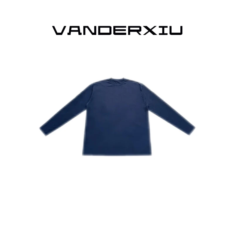VANDERXIU经典极简舒适百搭长袖T