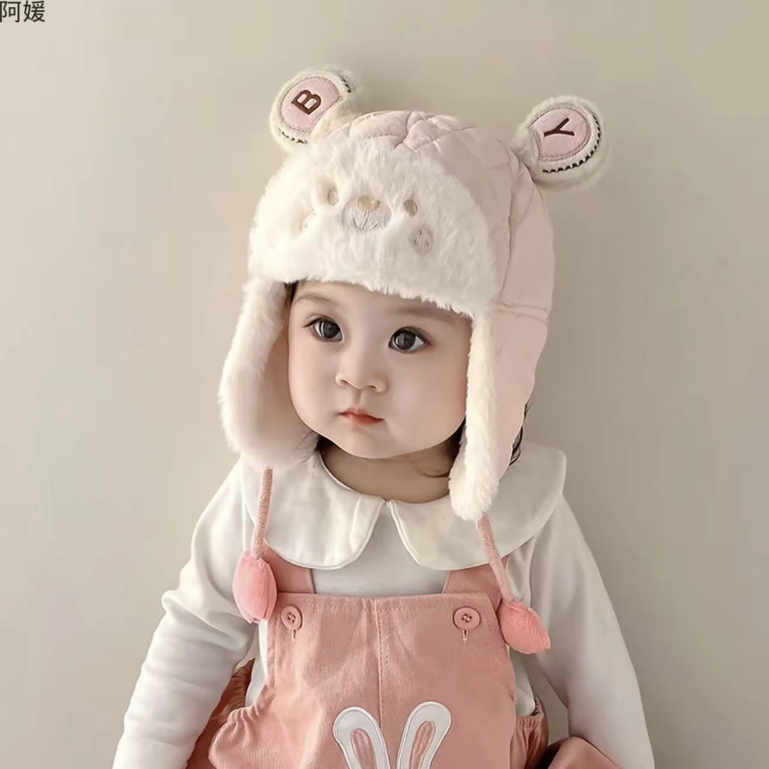 宝宝帽子秋冬款男宝宝可爱女宝婴儿秋冬季保暖秋冬宝宝防风护耳帽