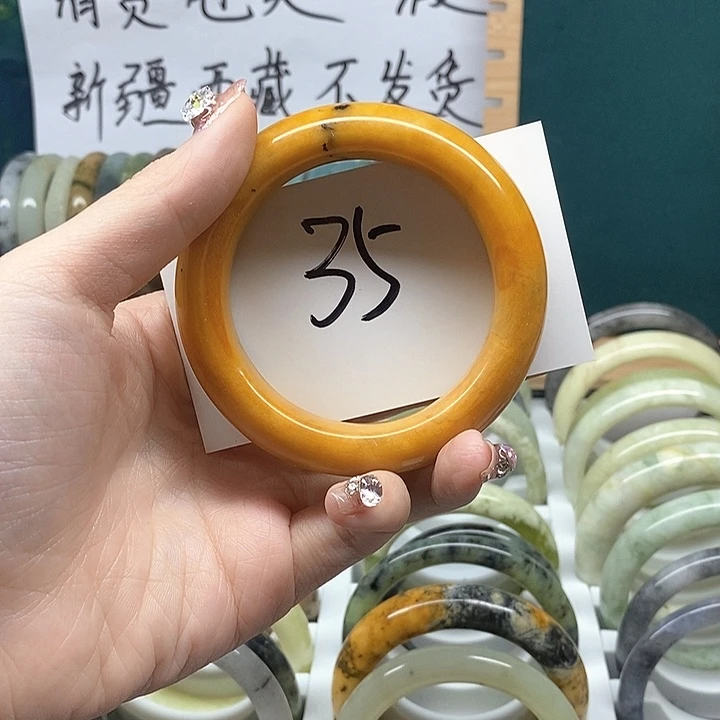 未镶嵌蛇纹石玉手镯