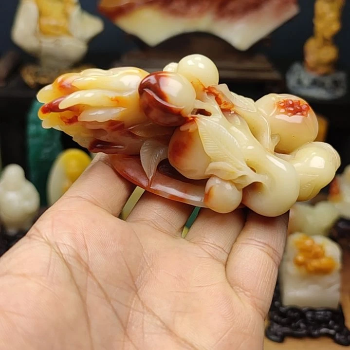 印石寿山石手把件手把件