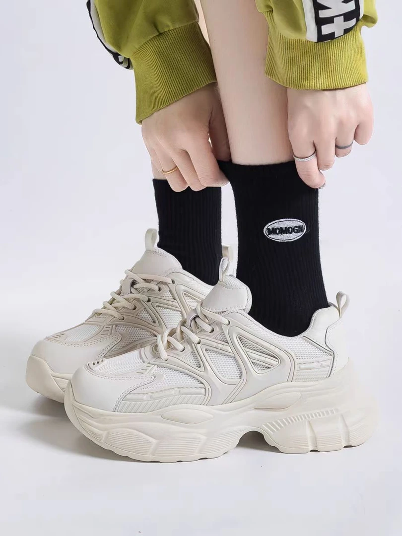 运动鞋轻便百搭2024新款厚底增高爆款老爹鞋12E10