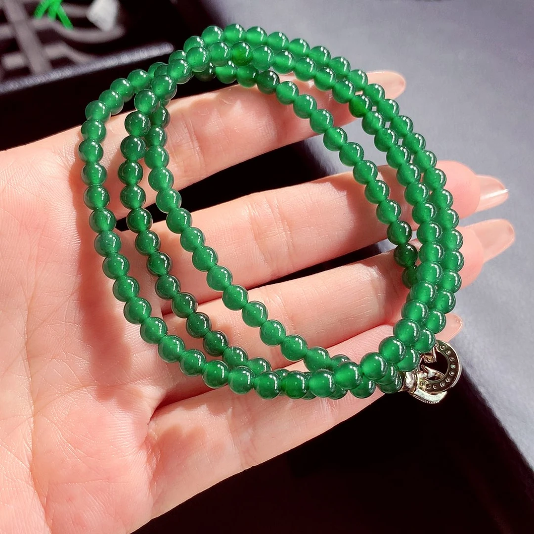 翡翠未镶嵌毛衣链