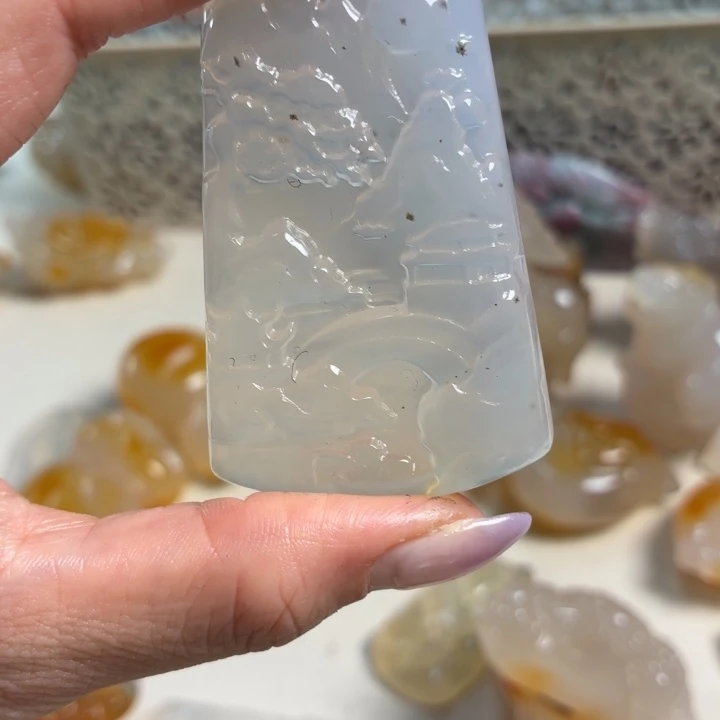 玛瑙/玉髓未镶嵌吊坠(不含链)